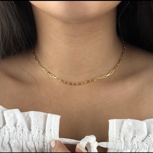 18k Gold plated sterling silver necklace - Picture 1 of 2